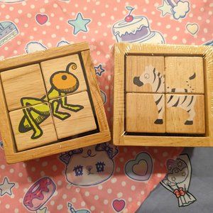 BUDDY BLOCKS - SAFARI ANIMALS/GARDEN PALS